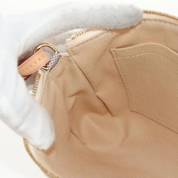 LOUIS VUITTON Damier Azur Pochette Accessoires Pouch N51986 LV Auth 136598M - Picture 11 of 16